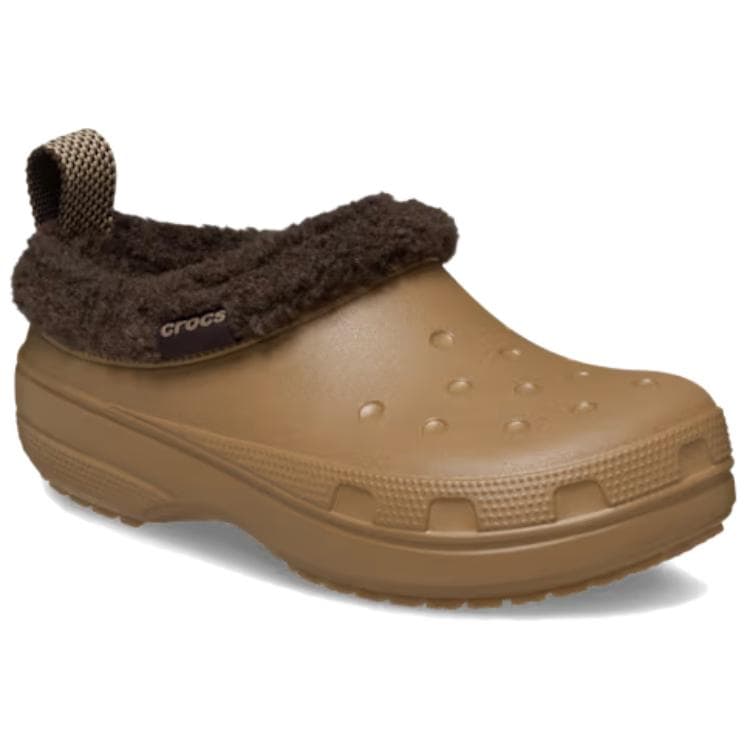 Сандалии Crocs Classic Lined Без специальных функций Закрытые тапочки Унисекс Темная умбра - изображение 2