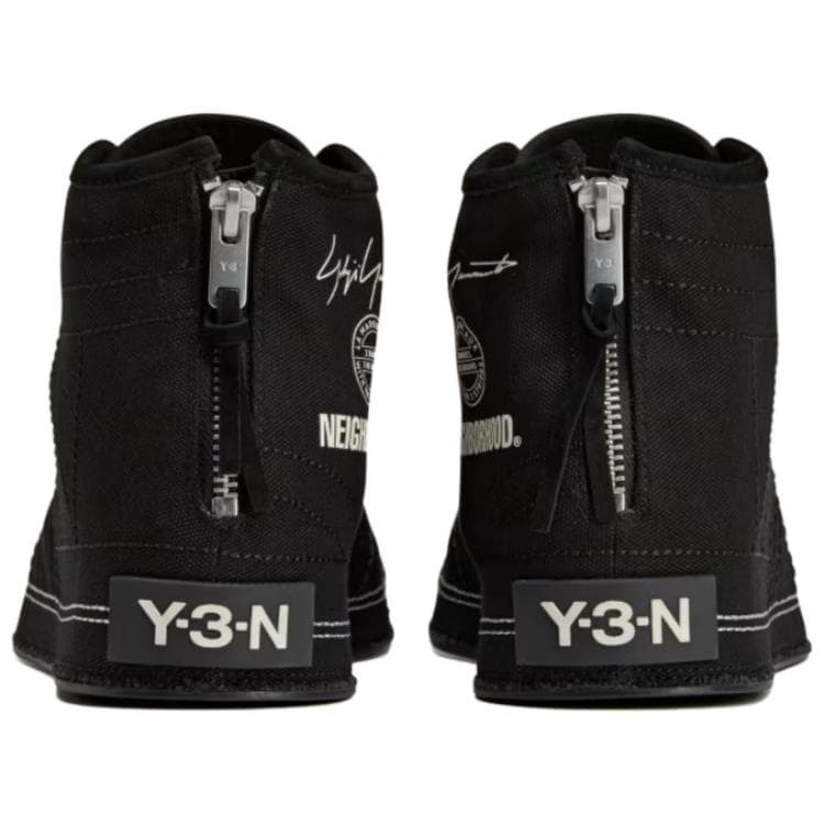 Кеды Y-3 x NEIGHBORHOOD Nizza Hi Удобные и минималистичные хай-топ кеды унисекс черный - изображение 4
