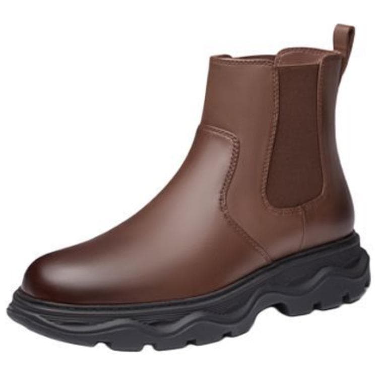 Ботинки челси Clarks Коровья кожа Короткий Челси 4,5 см Мужской Коричневый - изображение 2