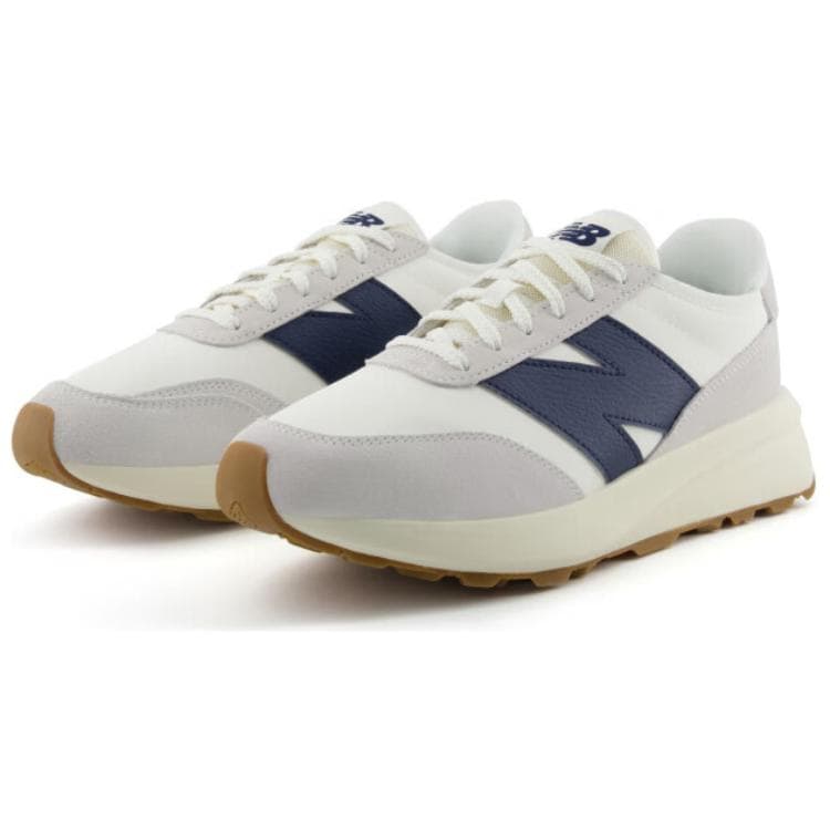 Кроссовки New Balance 370 Комфортный Низкий Топ Повседневная Обувь Унисекс Экрю - изображение 3