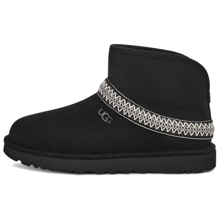 Ботинки зимние UGG M CLASSIC SHORT Сноубутсы Женские Черные - изображение 1