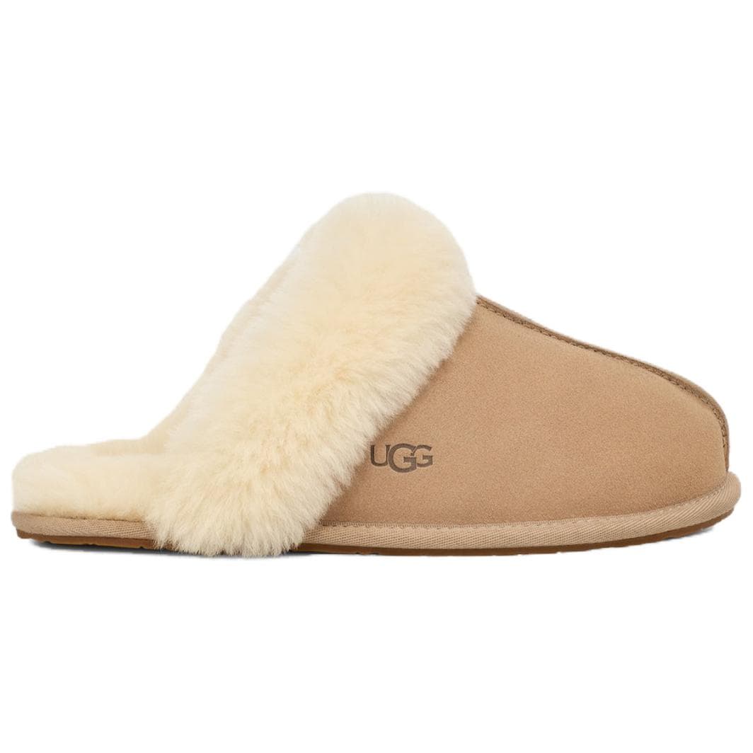 Сандалии UGG Scuffette II Модные Универсальные Флисовые Подкладочные Мюли с Резиновой Подошвой Устойчивые к Тертости - изображение 2