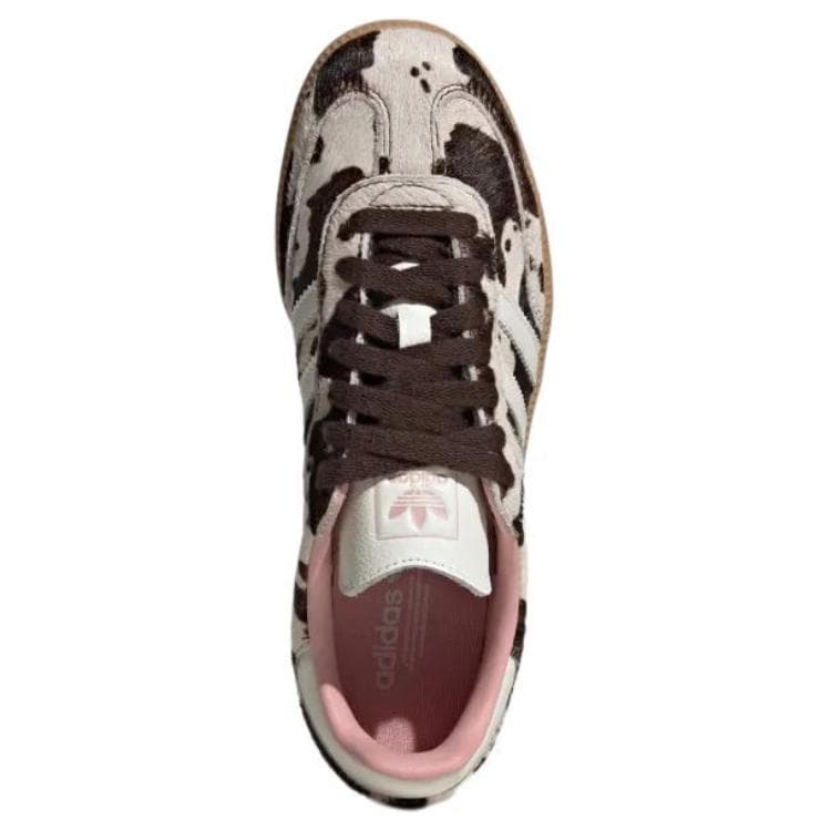 Кроссовки Adidas Originals Samba Устойчивая к истиранию Низкая Повседневная Обувь Женская Серый Белый Коричневый - изображение 5