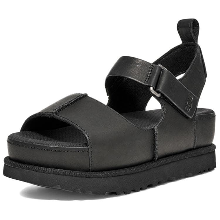 Шлёпанцы UGG Goldenstar Hi one Шнурованные Сандалии Женские Черные - изображение 2