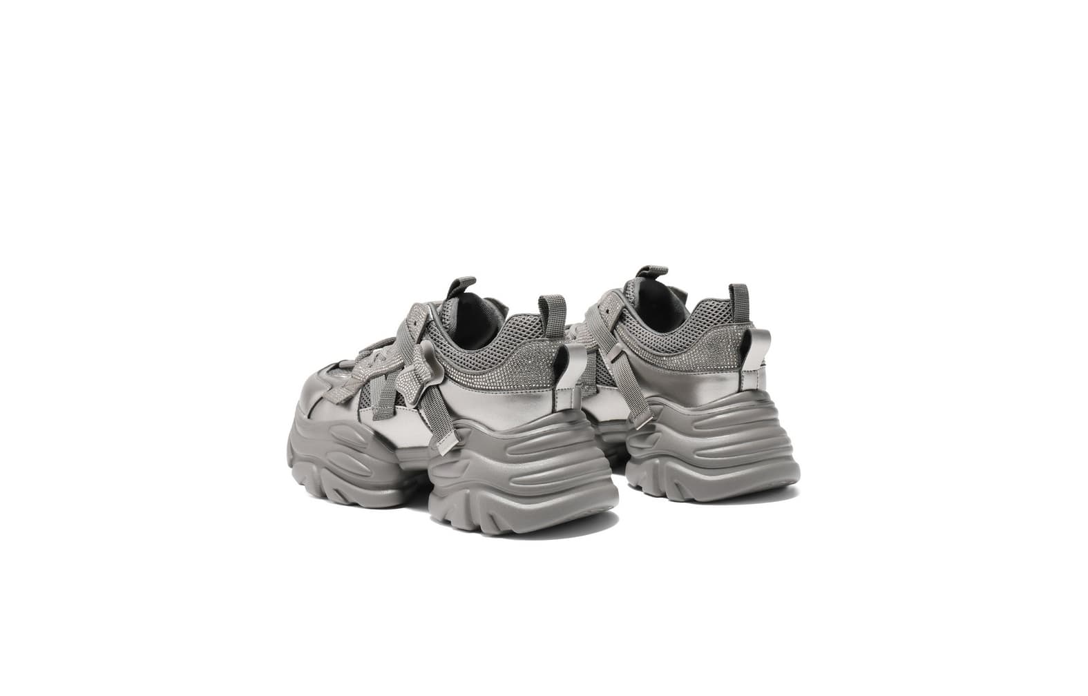 Кроссовки BELLE Low Top Crew Neck Sneakers Женские Серый Абрикос - изображение 4
