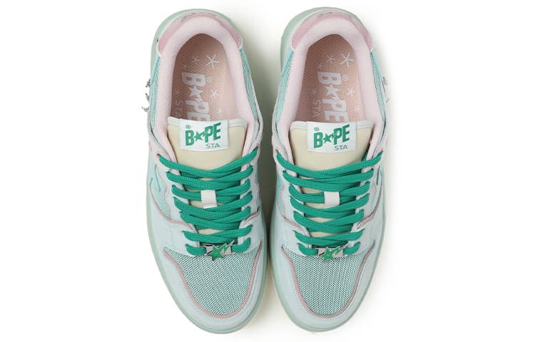 Кроссовки Bapy x A BATHING APE SK8 STA Low Green - изображение 3