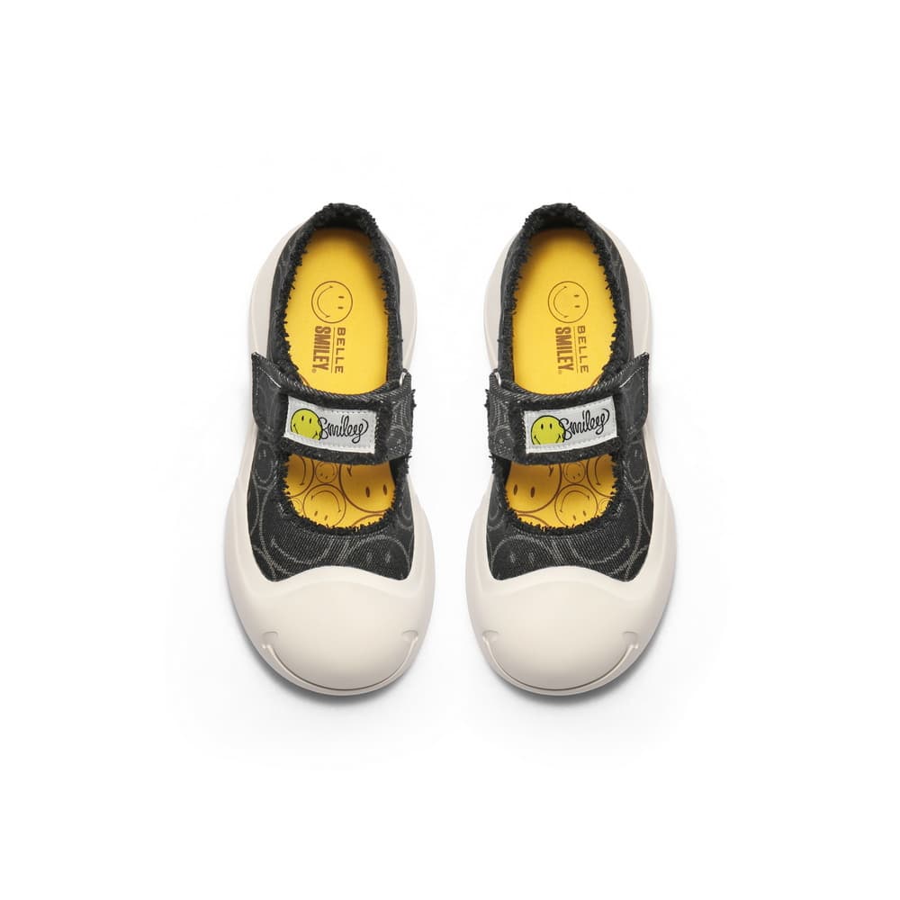 BELLE X SMILEY Туфли Мэри Джейн На Платформе Универсальный Черный Модный Удобный Деловой Повседневный Стиль Застежка На Липучке Женский - изображение 3