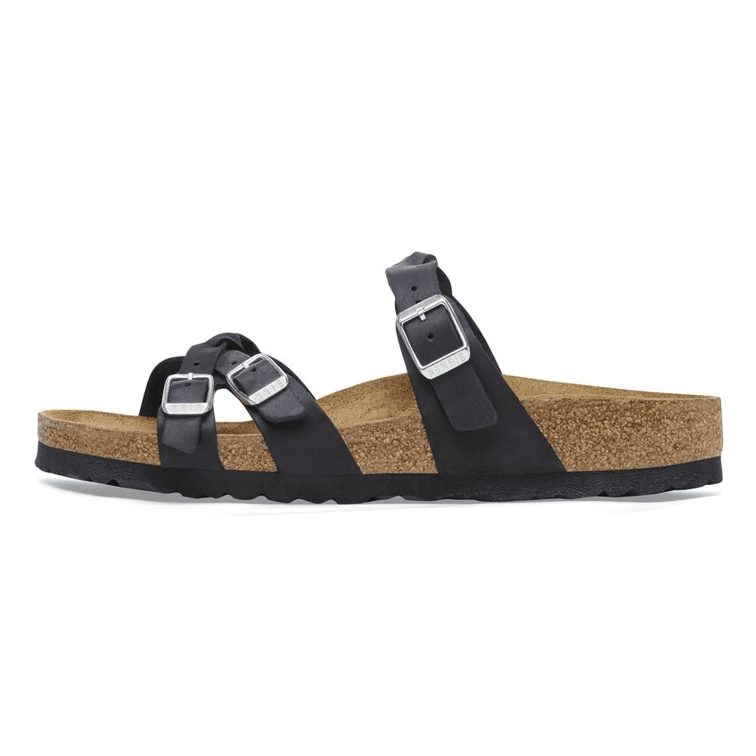 Сандалии Birkenstock Franca Braided ЭВА противоскользящие шлепанцы женские черные узкий дизайн - изображение 1