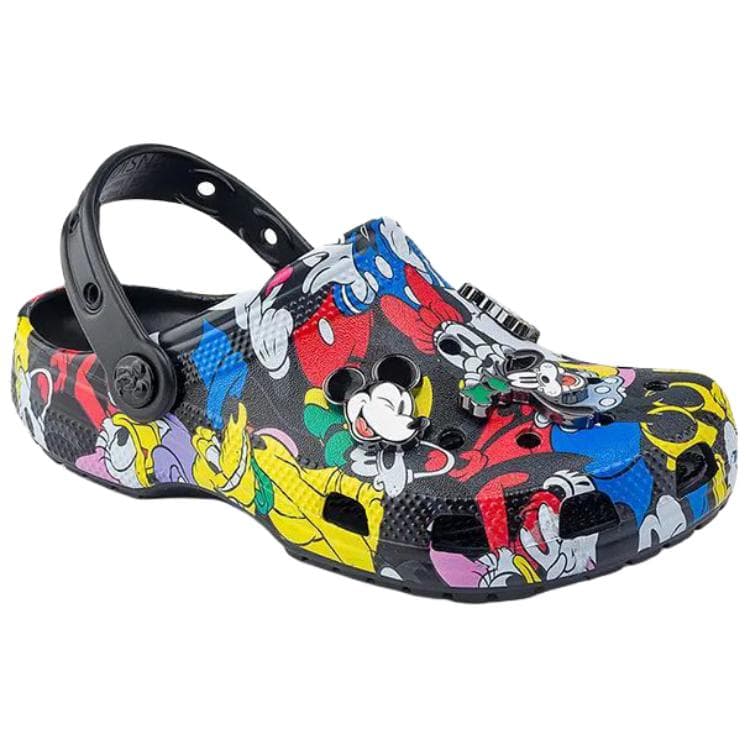 Сабо Crocs X Disney Классический Mickey Mouse и Friends Верхняя одежда Дышащая обувь Sabo Резиновые унисекс Многоцветные - изображение 3