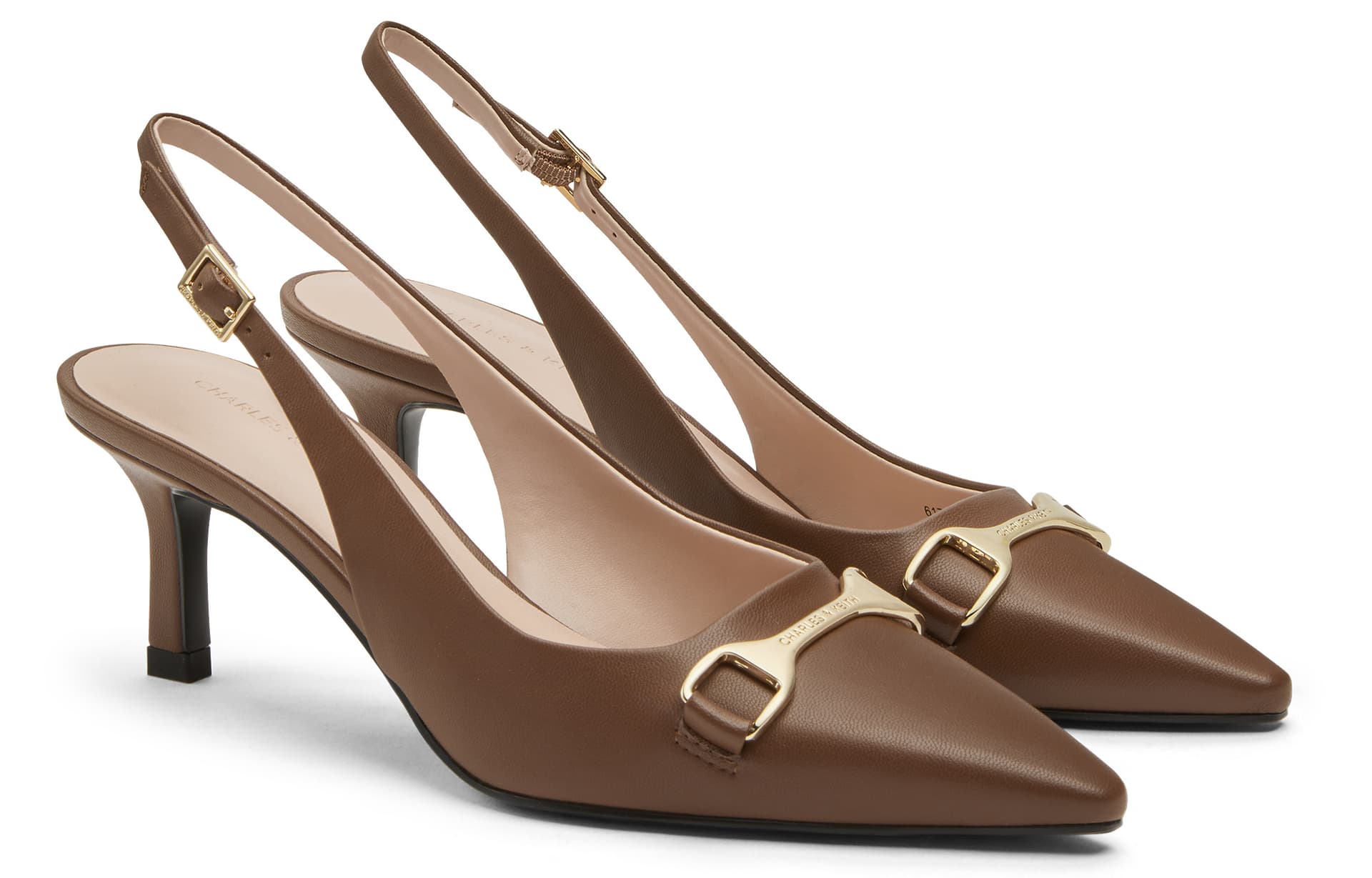 Шлёпанцы CHARLESKEITH ck PU 6.4cm ChalkBlackCognac - изображение 2