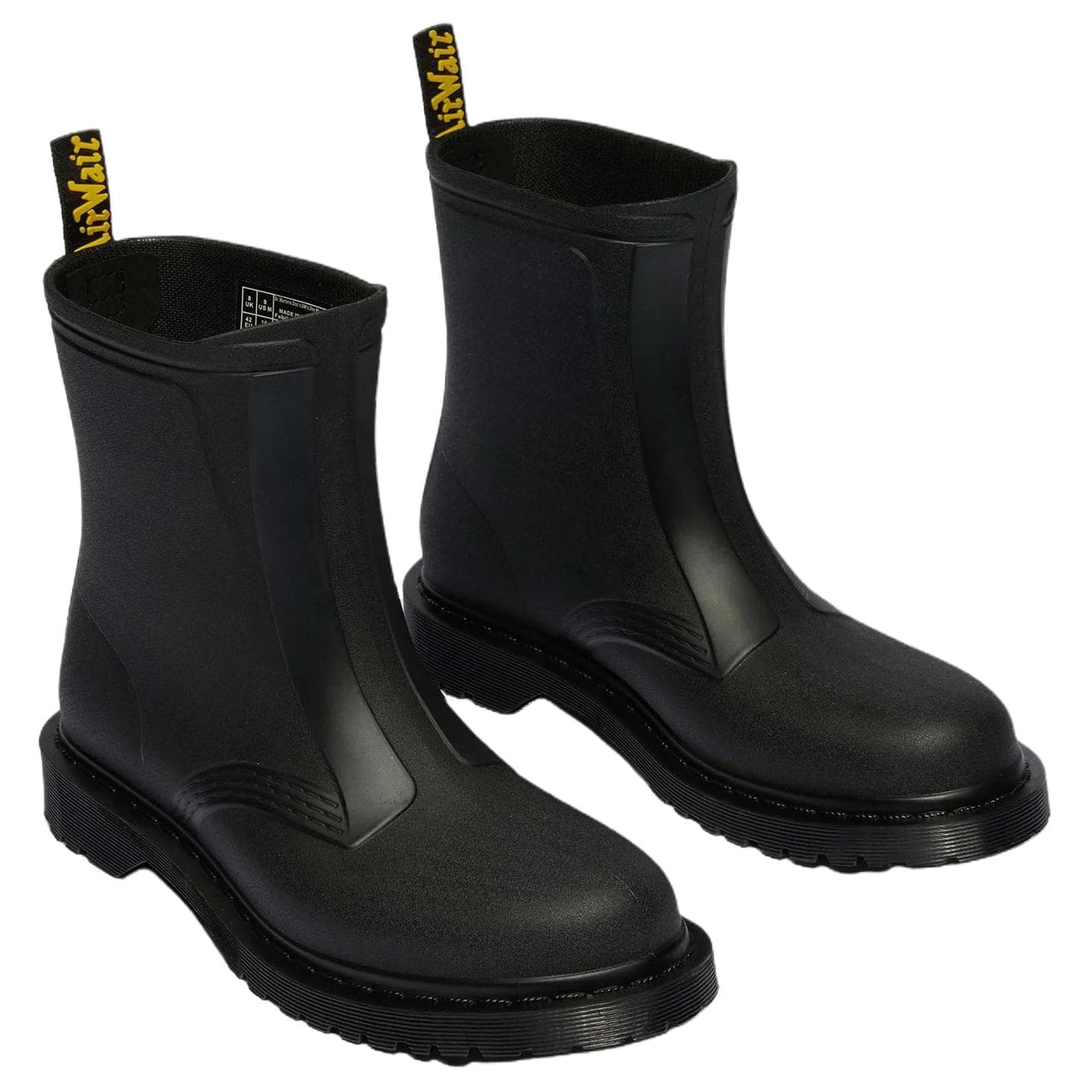 Ботинки Dr.Martens 1460 ПВХ Водонепроницаемые Резиновые сапоги Унисекс Черные - изображение 3