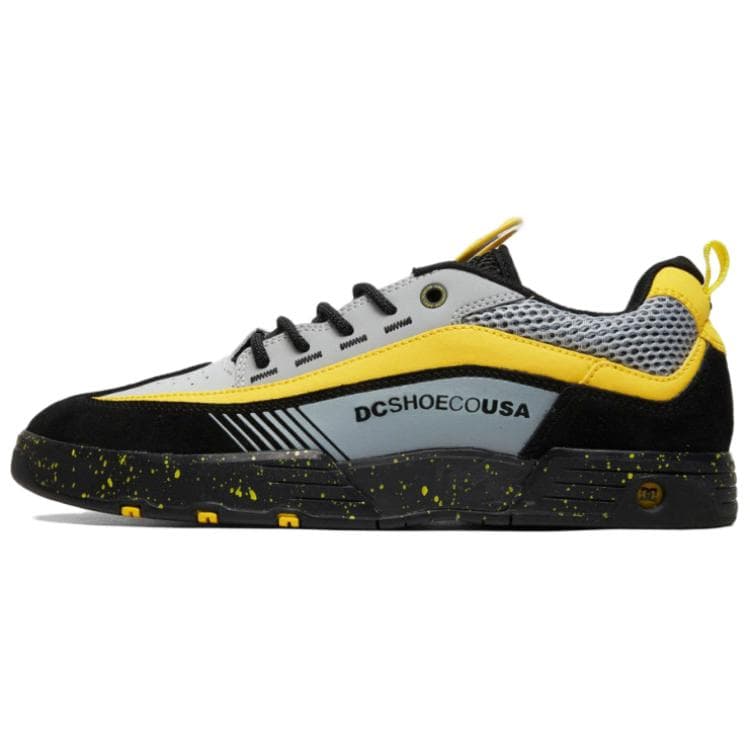 Кроссовки DCSHOES LEGACY SLIM ретро минималистичные спортивные лоу-топы скейтбординги мужские черно-серый - изображение 1