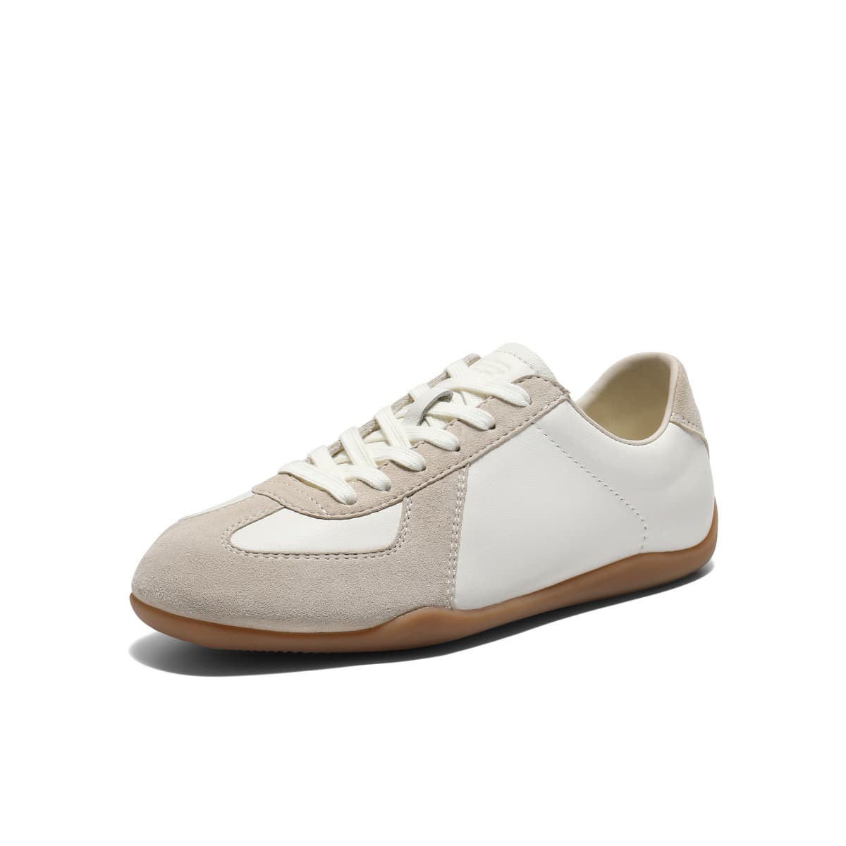 Кроссовки Белль Коровья кожа Low Топ Кеды немецкой армии (GAT) Women's White - изображение 2