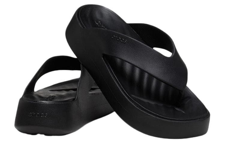 Шлёпанцы Crocs Getaway Flip ЭВА Без специальных функций Шлепанцы Женские Черные - изображение 4