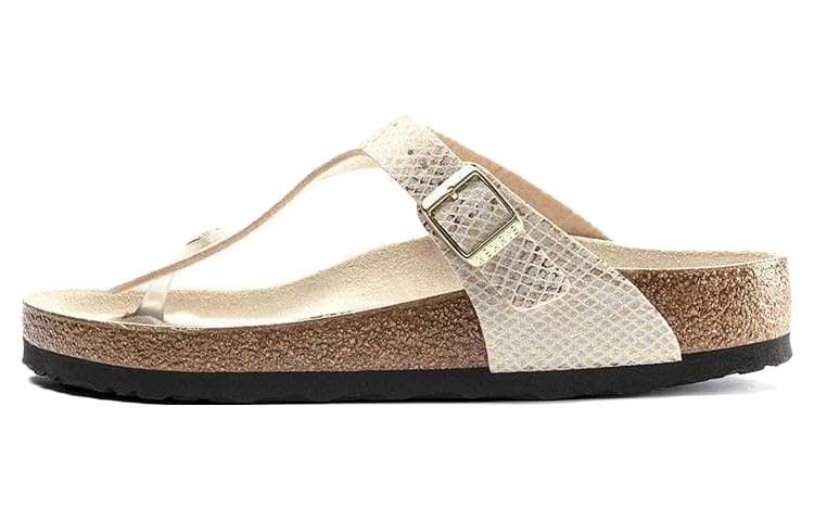 Шлёпанцы Birkenstock ПВХ Стильные Сандалии Женские Белые Узкие - изображение 1
