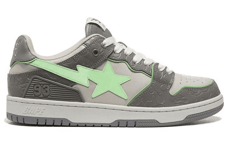 Кроссовки A BATHING APE SK8 Sta Grey Green - изображение 2