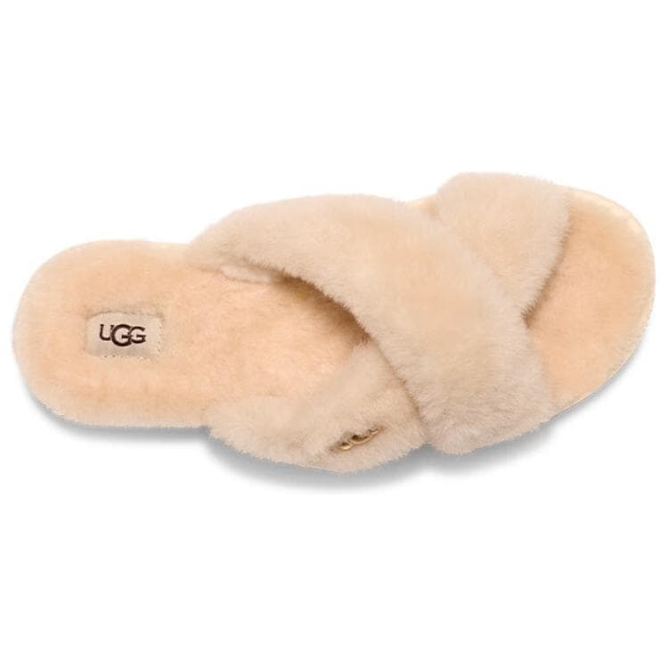 Сандалии ugg Fluff Модный тренд Минимализм Удобный Флисовая подкладка Мюли Шлепанцы Женские Бежевый - изображение 5