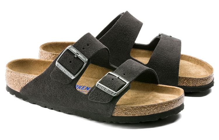 Сандалии Birkenstock Arizona ЭВА Тихие Быстросохнущие Шлепанцы Унисекс Серые - изображение 3