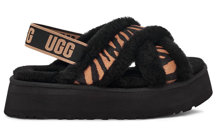 Шлёпанцы UGG DISCO Cross Slide Tiger Print - изображение 2