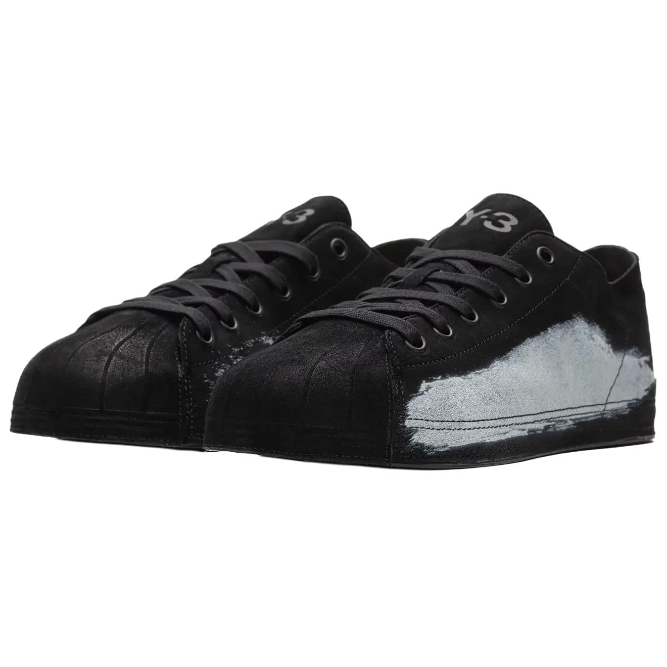 Кроссовки Y-3 Nizzastar Lo Модный тренд Износостойкий Лоу-топы Повседневная обувь для скейтборда Унисекс Черно-серый - изображение 2