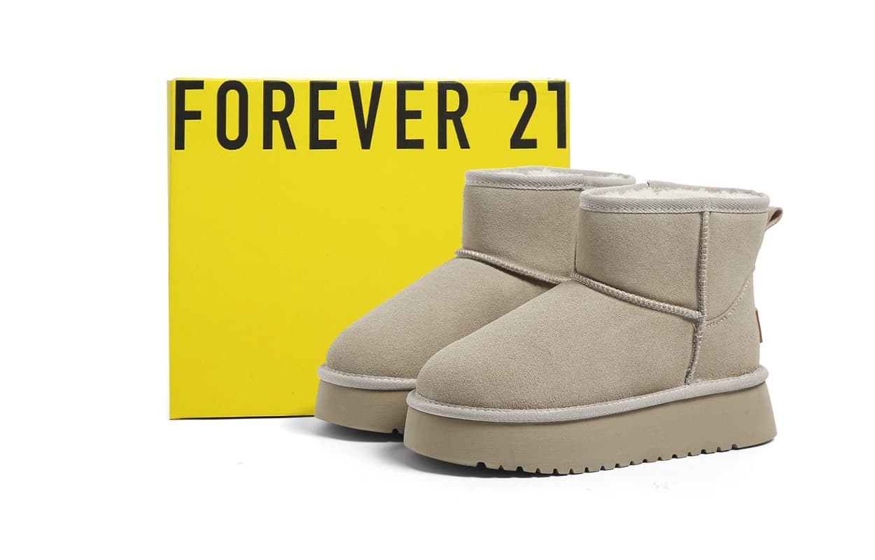 Ботинки зимние FOREVER 21 Носки Crew Сноубутсы Женские - изображение 2