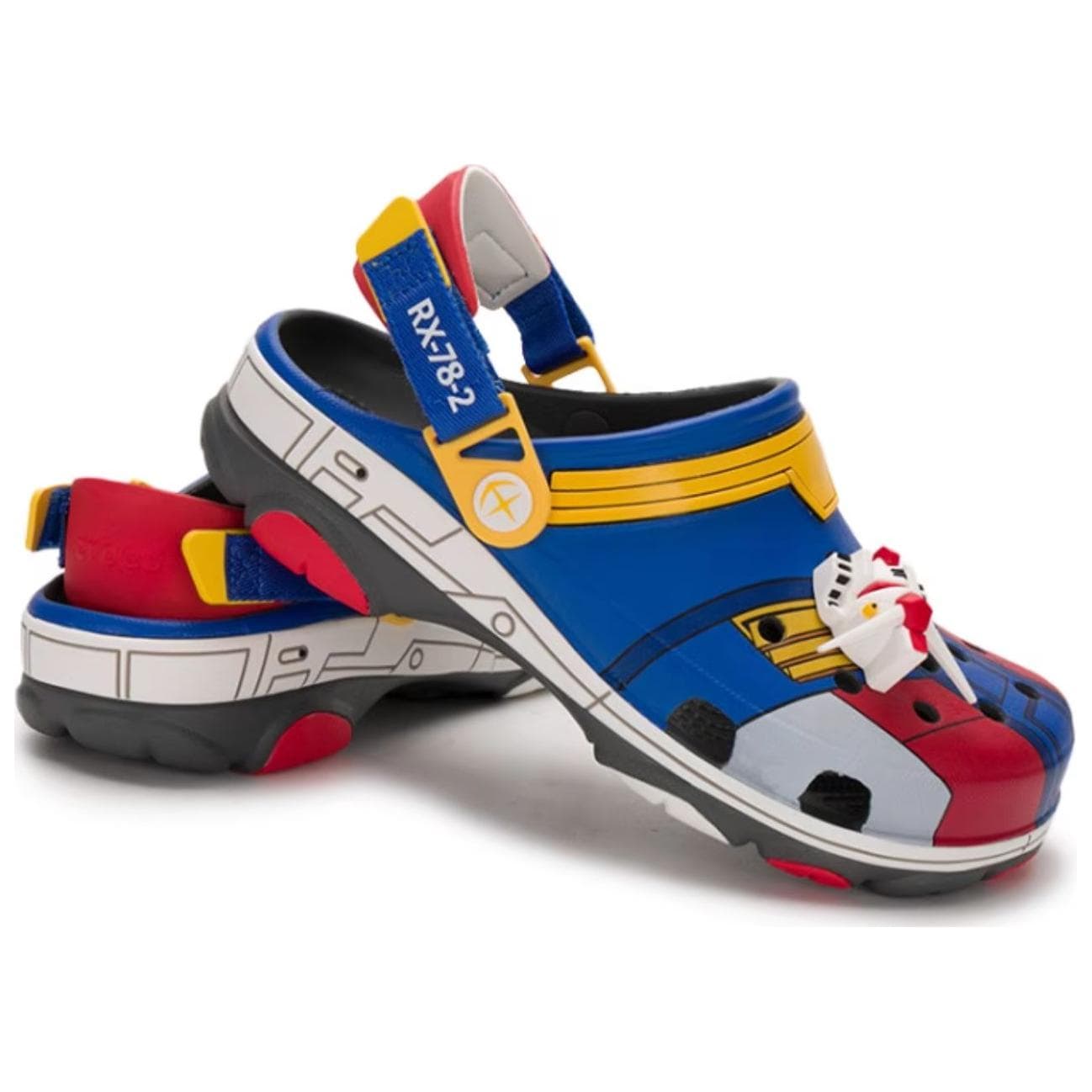 Сабо Crocs Gundam Clogs Blue Red - изображение 3