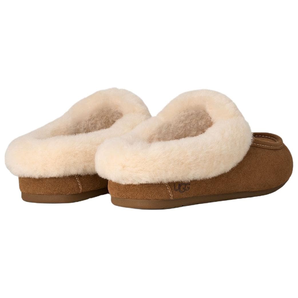 Сандалии UGG ANSLEY с флисовой подкладкой удобные мюли с резиновым покрытием устойчивые к истиранию домашние тапочки для женщин - изображение 4