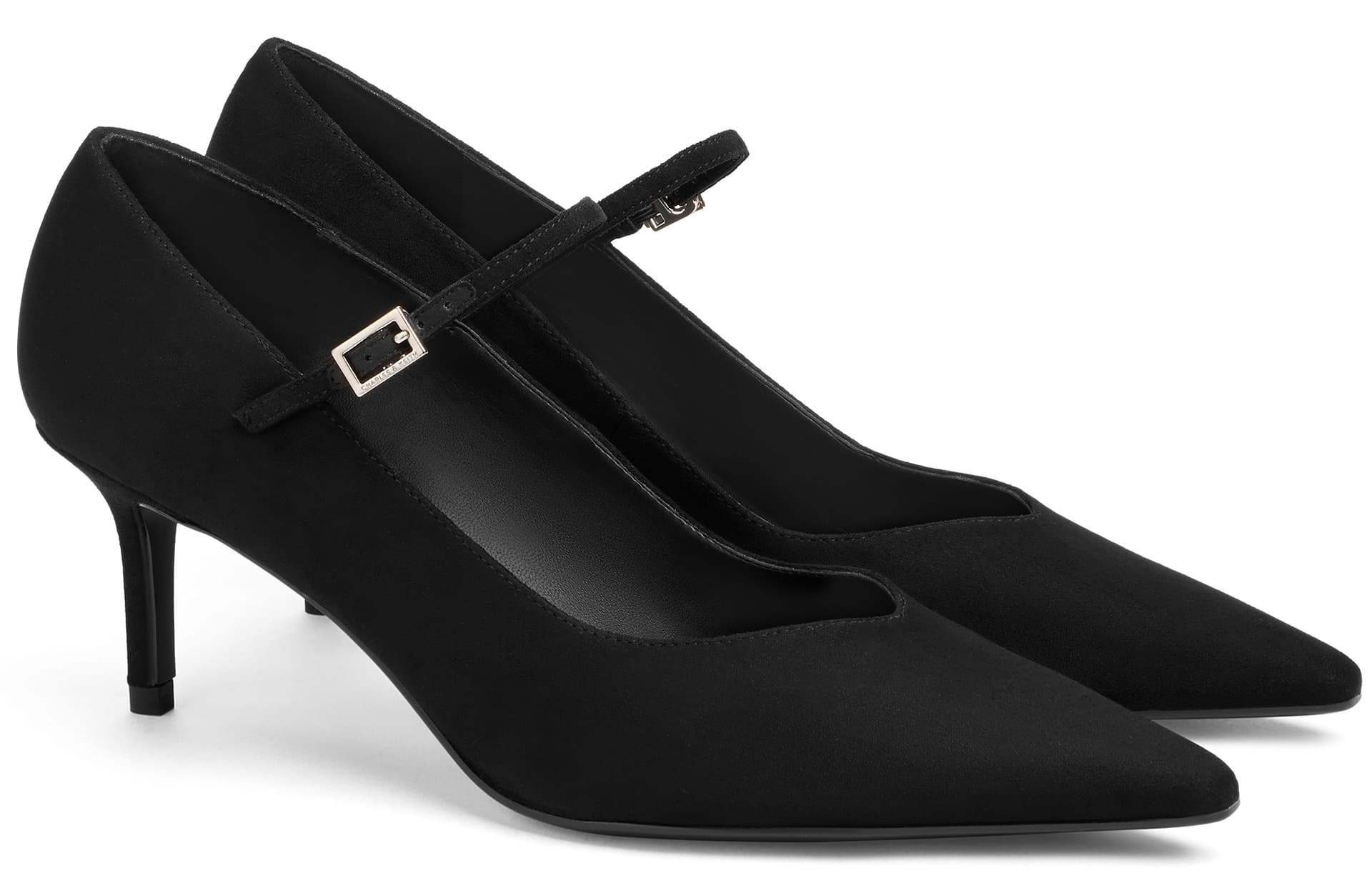 CHARLES KEITH Маленький CK Узкий каблук Туфли Мэри Джейн 6,5 см Женские - изображение 2