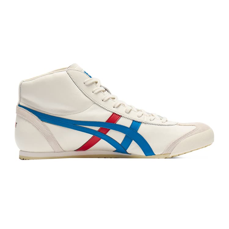 Кроссовки Onitsuka Tiger Mexico Mid Runner MID Топ Повседневная обувь Унисекс Бежево-синий - изображение 2