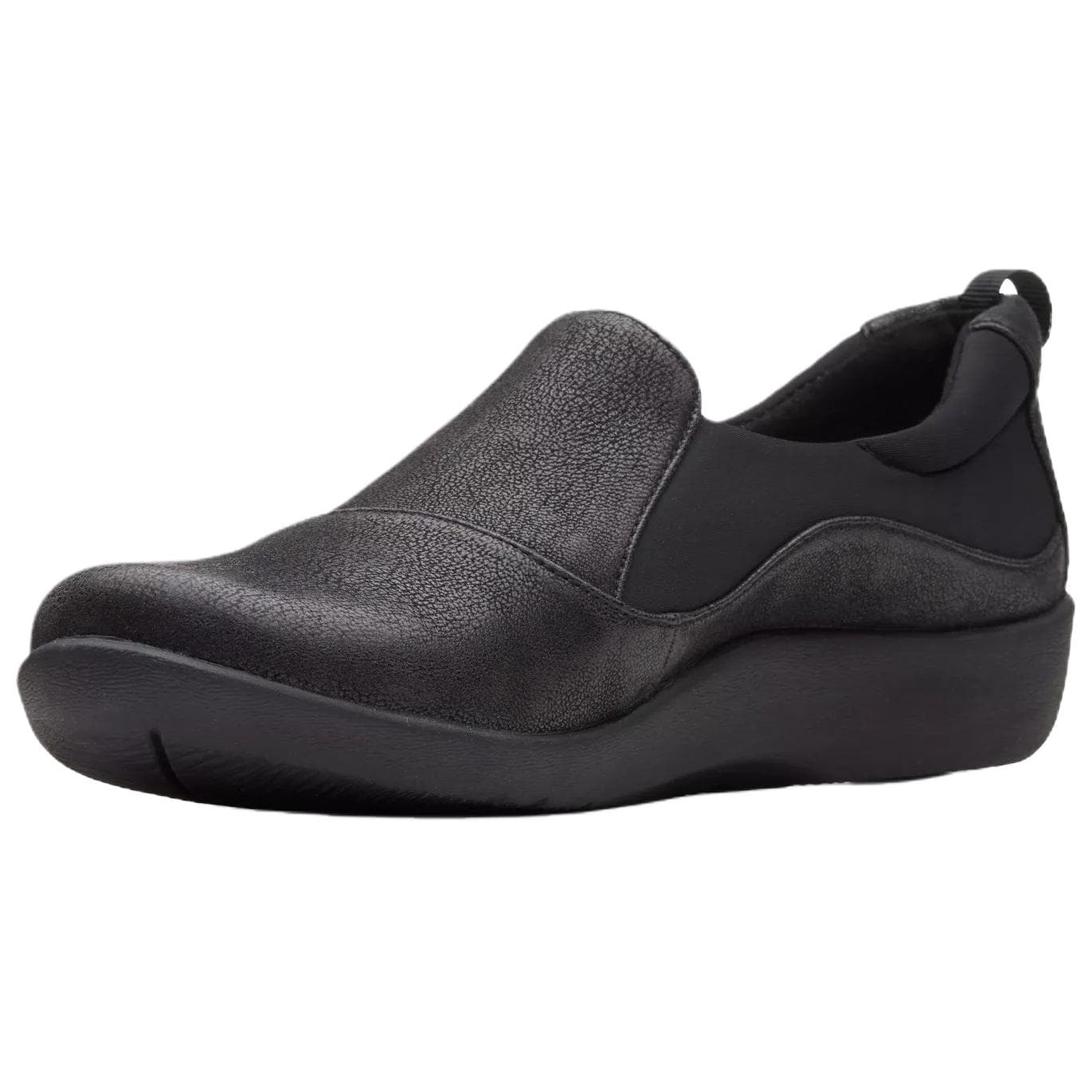 Тапочки Clarks Sillian Paz Бычья замша Повседневная обувь Женская Черная - изображение 3