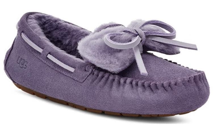 Тапочки UGG DAKOTA Кожа Женские Повседневные Туфли Женские Фиолетовые - изображение 2
