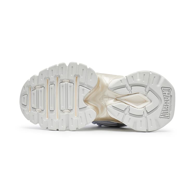 Кроссовки Champion Tooth Shark Shoes Пава Броня Низкие Кроссовки с Толстой Подошвой Женские Серебряный Белый Лунный Камень Синий - изображение 5