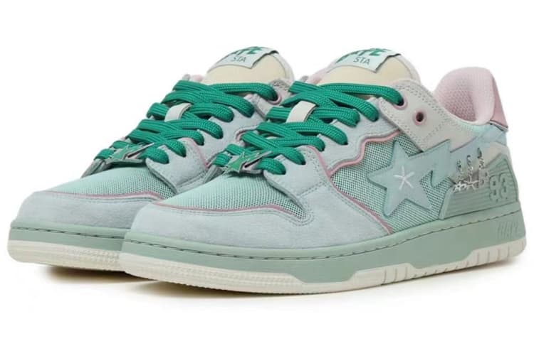 Кроссовки Bapy x A BATHING APE SK8 STA Low Green - изображение 2