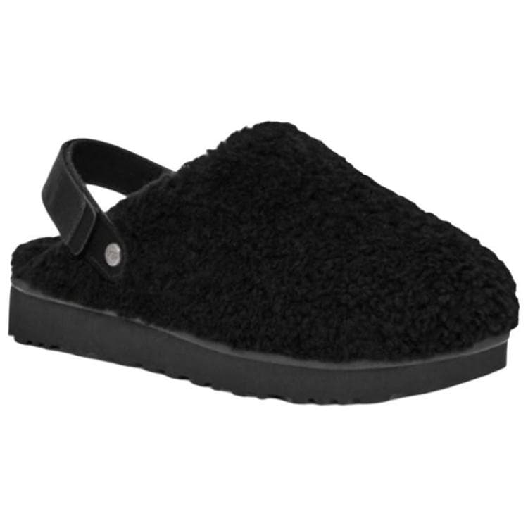 Сандалии UGG Коммутирование Универсальные Флисовые Мюли с противоскользящим эффектом Домашние тапочки Женские Черные - изображение 2