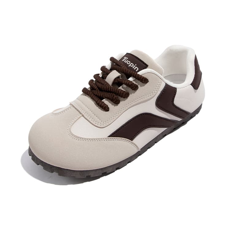 Кроссовки TUOPIN Pai Shoes Осенние и зимние с флисовой подкладкой низкие в стиле немецкой армейской обуви женские белые и черные - изображение 12