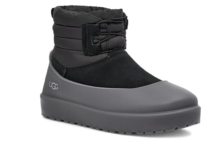 Ботинки зимние UGG Classic Mini Lace-Up Weather Black - изображение 3