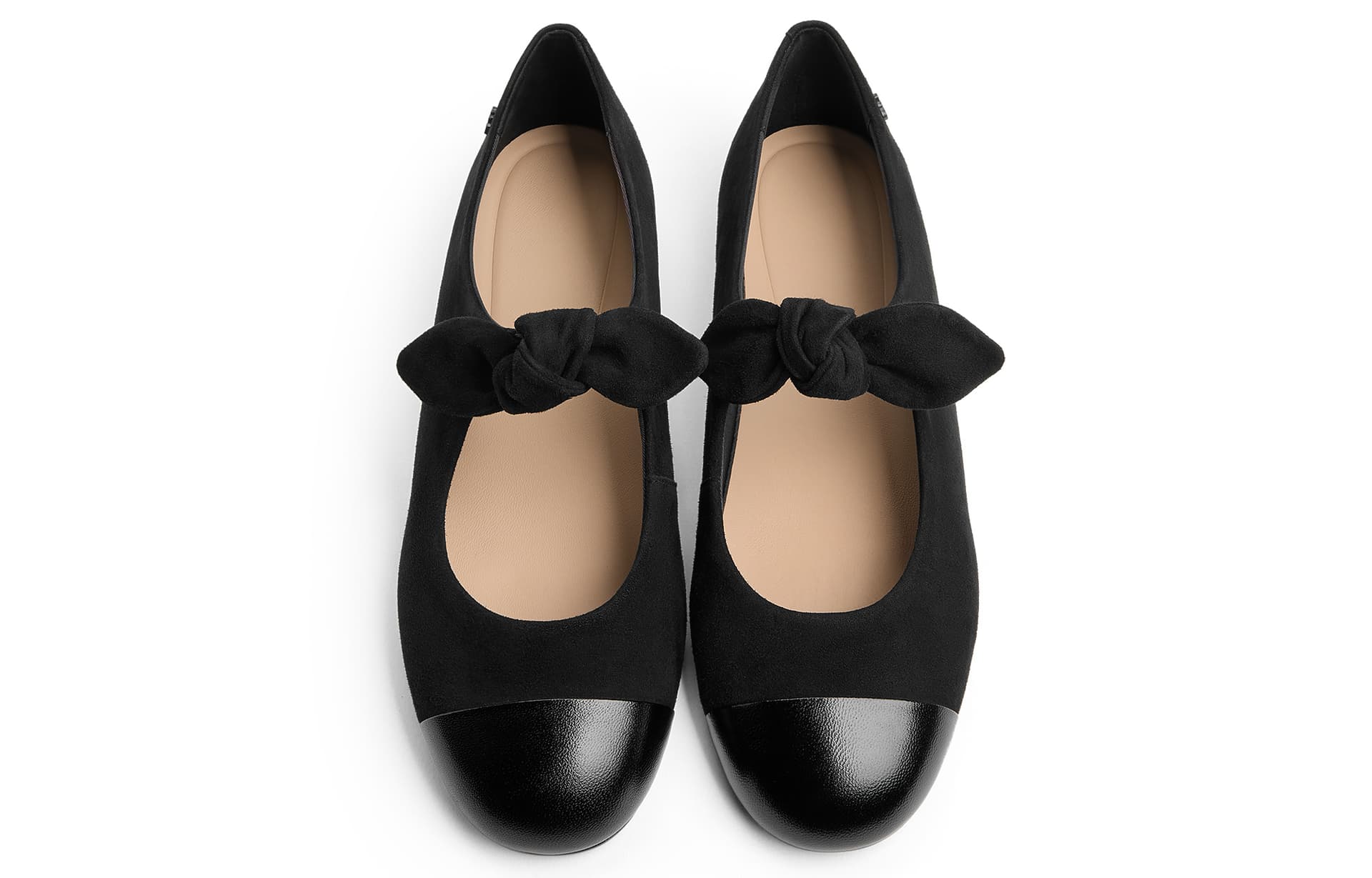 CHARLES&KEITH 100% ткань 100% овчина Многоцветный Плоский Бант Обувь без подкладки Плоский Туфли Мэри Джейн 1,6 см Женский - изображение 3