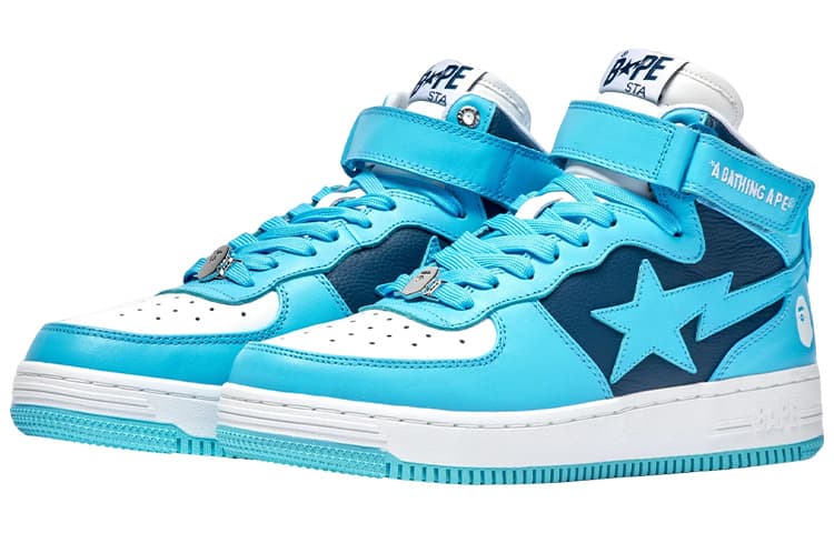 Кроссовки A BATHING APE Bape STA MI Sky Blue - изображение 2