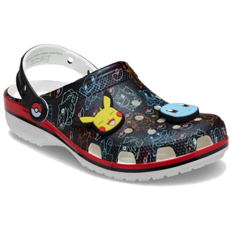 Сабо Crocs x POKEMON Классическая саба из резины унисекс черного цвета - изображение 3