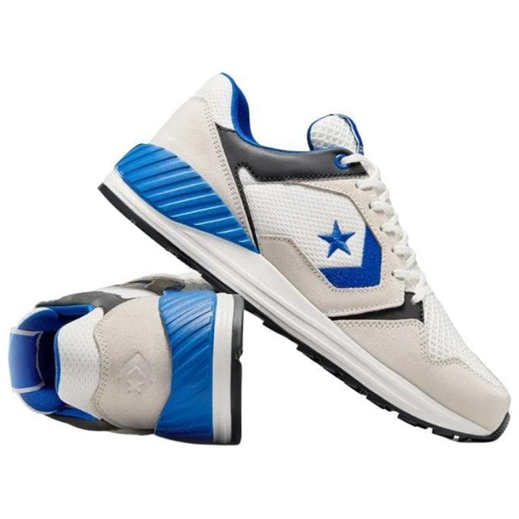 Кроссовки Converse WAVE TRAINER OX Удобный Износостойкий Лоу-топы Повседневный Мужской Бело-синий - изображение 4