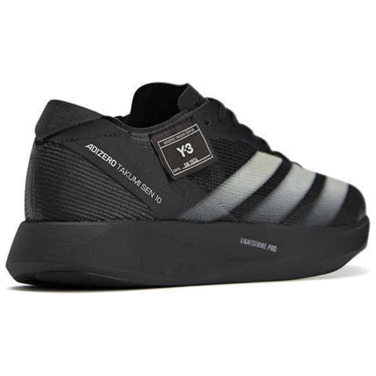 Кроссовки для бега Y 3 Low Top Беговые кроссовки Унисекс Черные - изображение 3