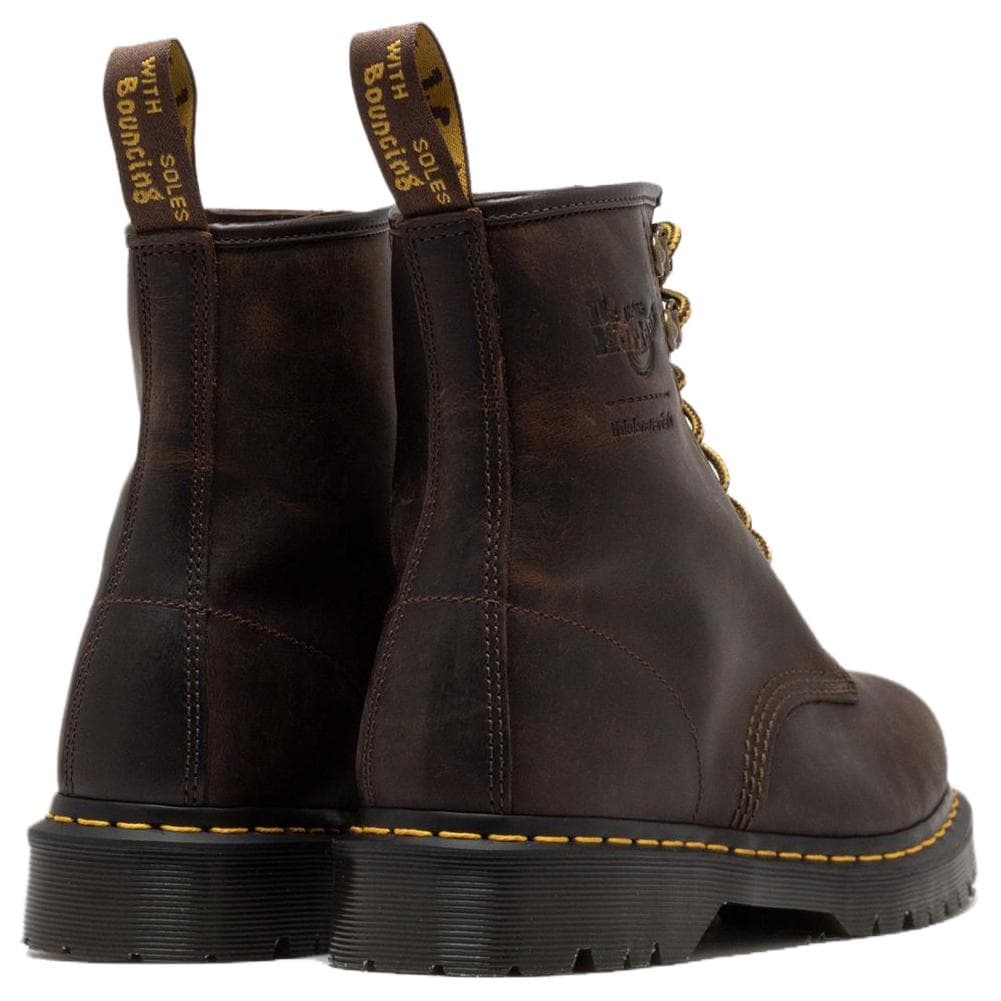 Ботинки Dr.Martens x Thisisneverthat 1460 Кожаные короткие армейские ботинки унисекс каштаново-коричневого цвета - изображение 4