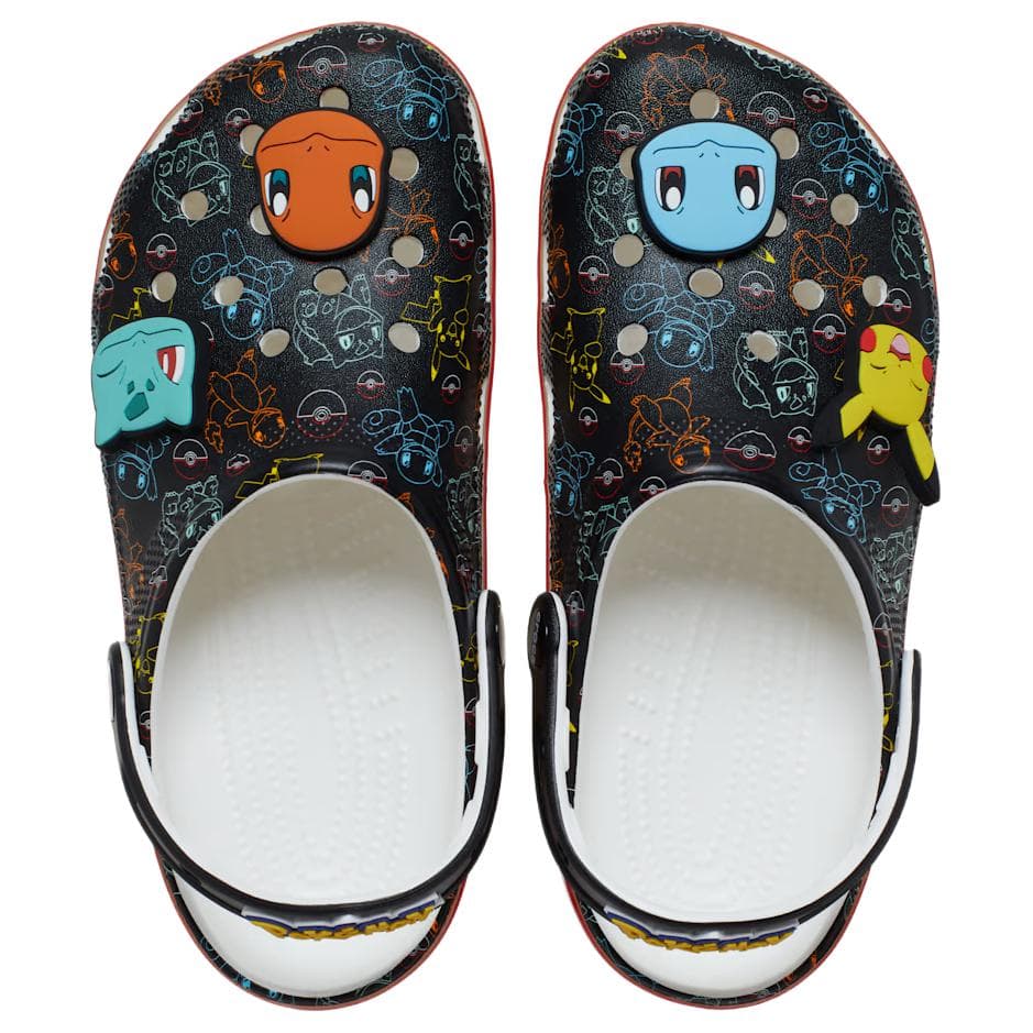 Сабо Crocs x POKEMON Классическая саба из резины унисекс черного цвета - изображение 5