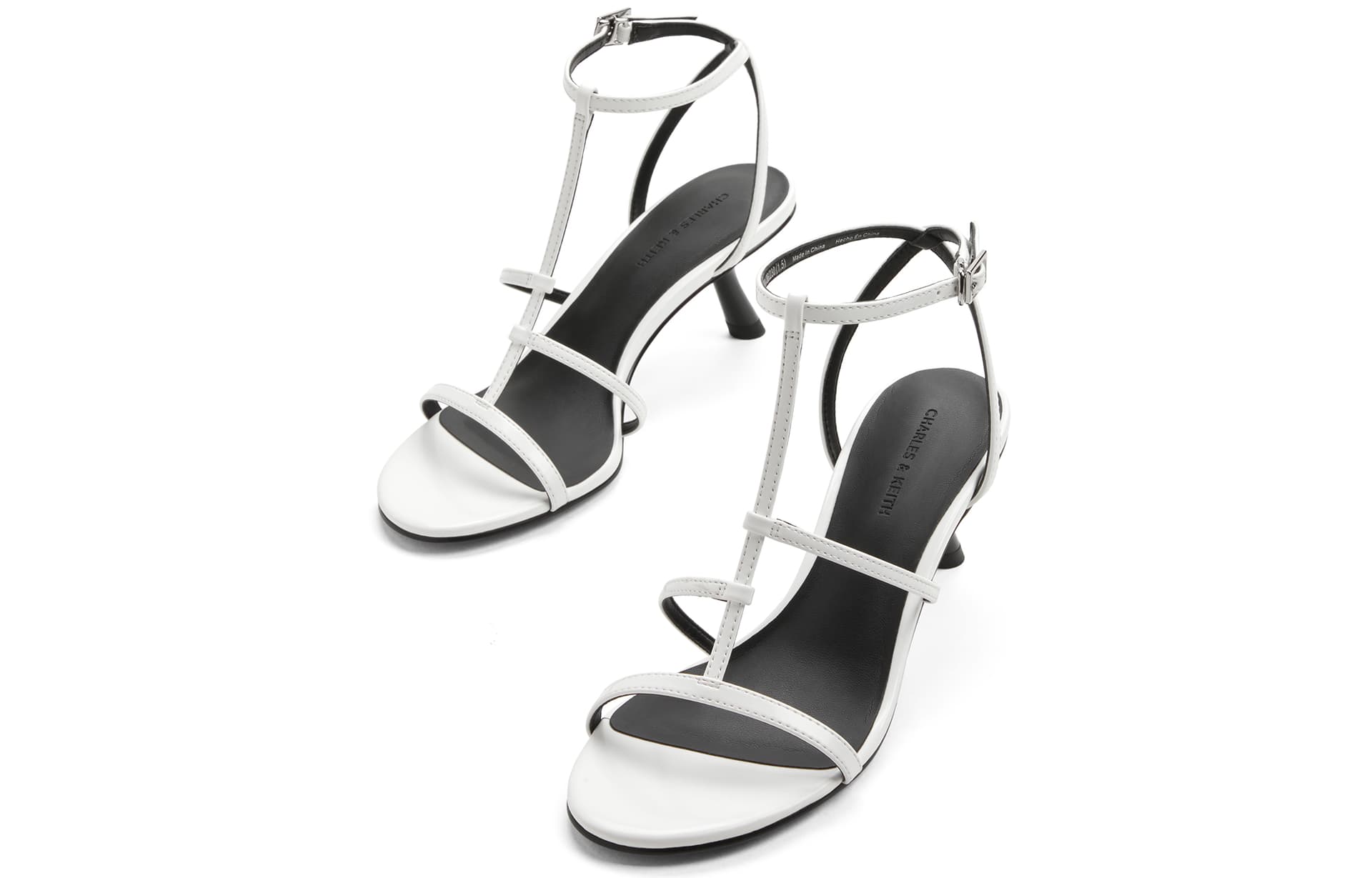 Шлёпанцы CHARLESKEITH ck PU 6.2cm Black BoxWhiteRed - изображение 3