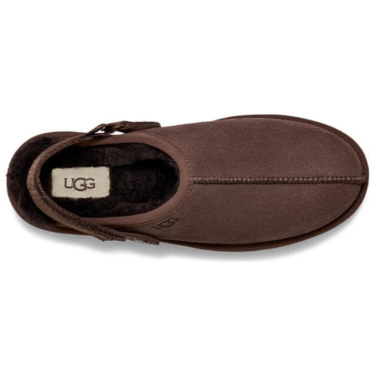 Сандалии UGG Модные Удобные С флисовой подкладкой Мюли Устойчивые к истиранию Домашние тапочки Женские Шоколад - изображение 4