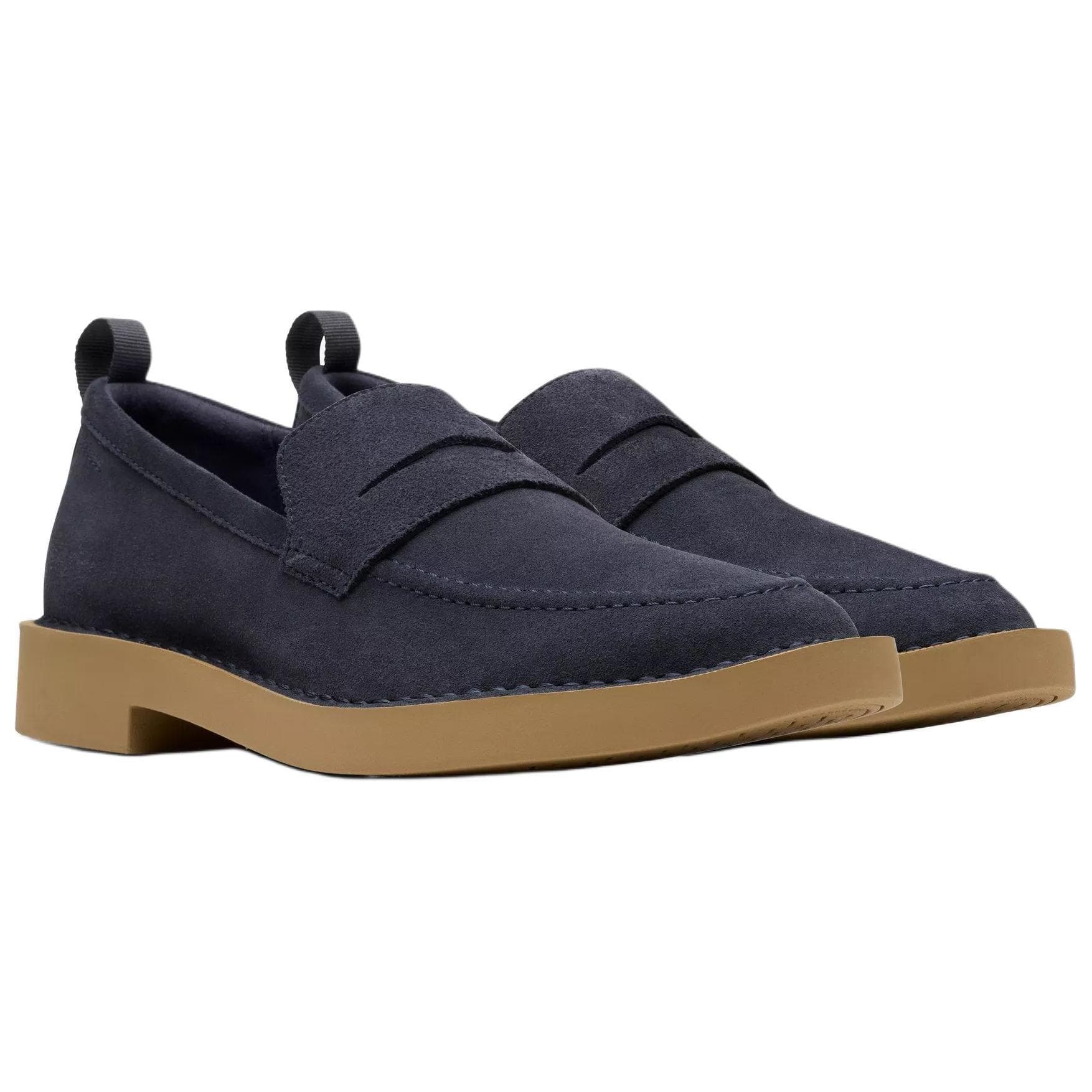 Лоферы Clarks Martock Lo Искусственная замша Лоферы Мужские Морской синий - изображение 3