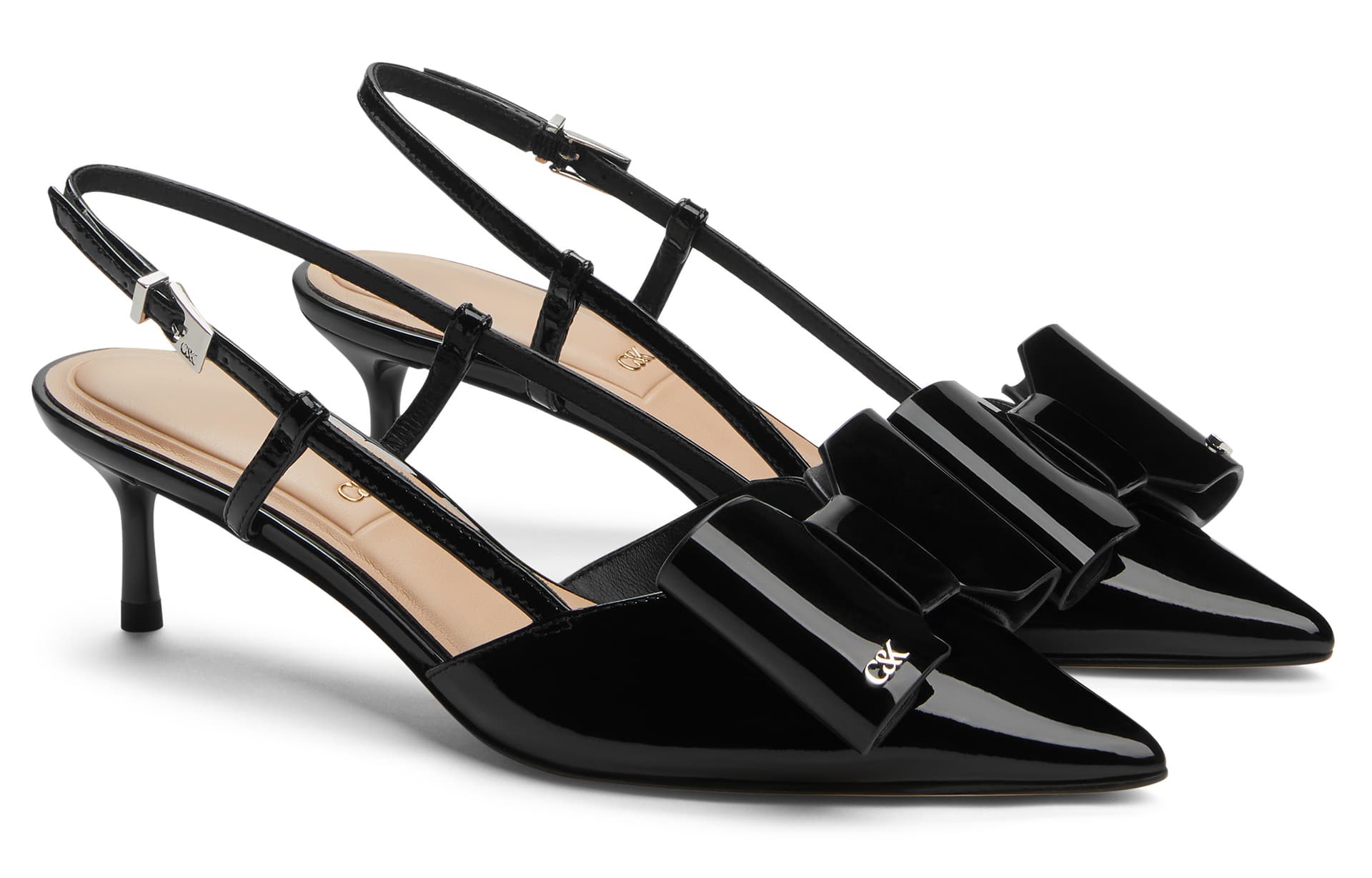 Шлёпанцы CHARLESKEITH ck 5.2cm NudeSilverBlack Patent - изображение 2
