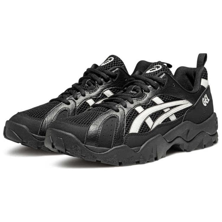 Кроссовки Asics Гель Truck Амортизация Устойчивость к истиранию Низкий профиль Повседневная обувь Унисекс Черный - изображение 2