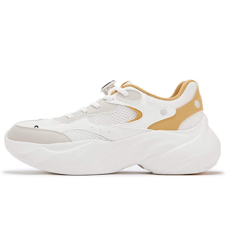 Кроссовки 361° Penguin Shoes противоскользящие устойчивые к истиранию низкий топ повседневная обувь женские гравийный желтый - изображение 1