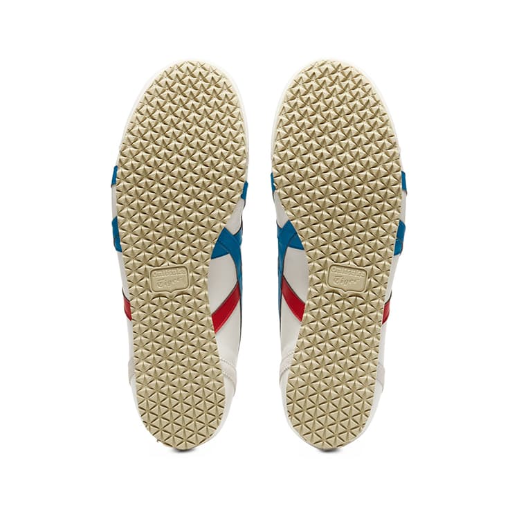 Кроссовки Onitsuka Tiger Mexico Mid Runner MID Топ Повседневная обувь Унисекс Бежево-синий - изображение 6